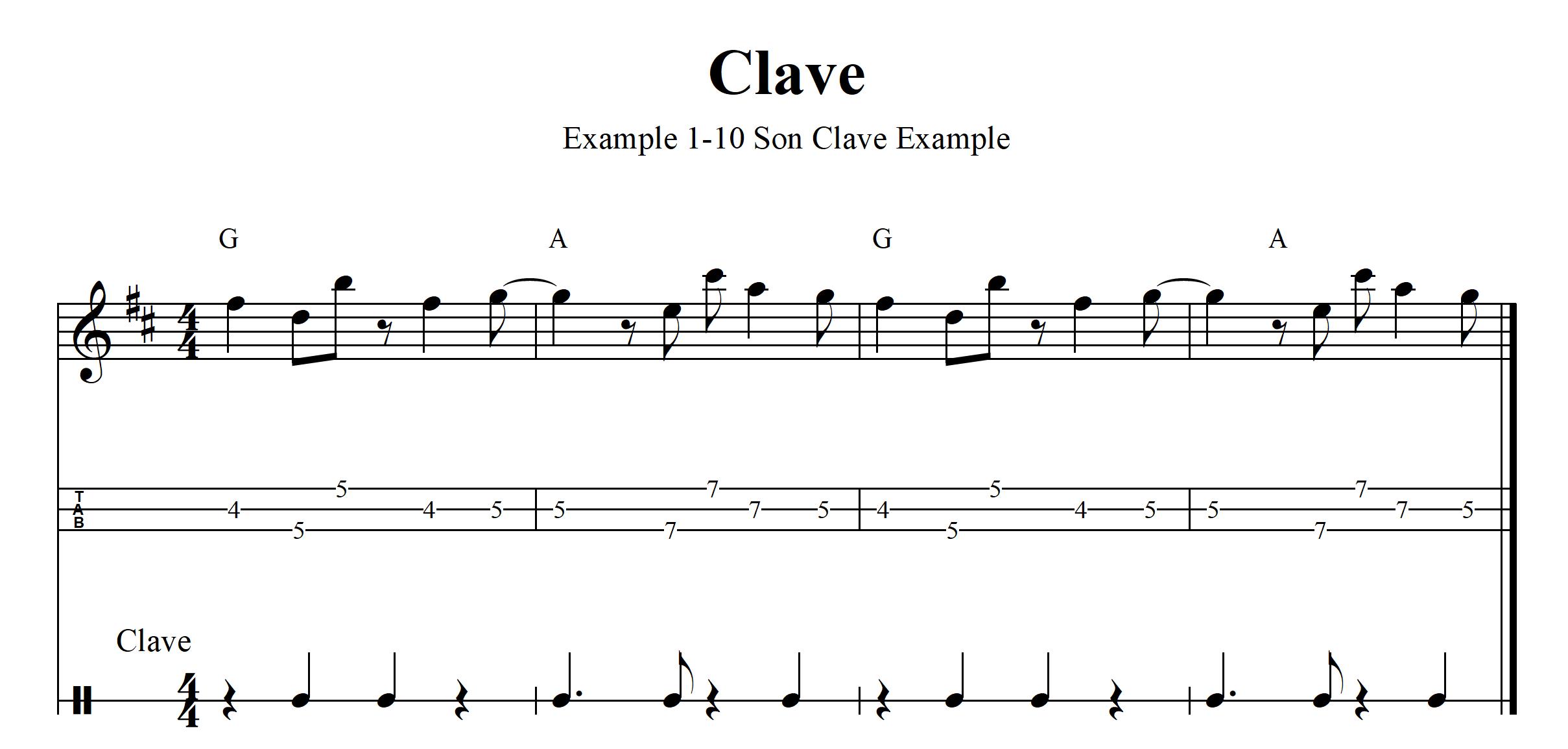 Example 1-10 Clave Example
